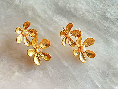 Double Flower Earrings|Women Earrings
