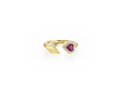 Diamond & Ruby "YY Forever And Beyond" Ring