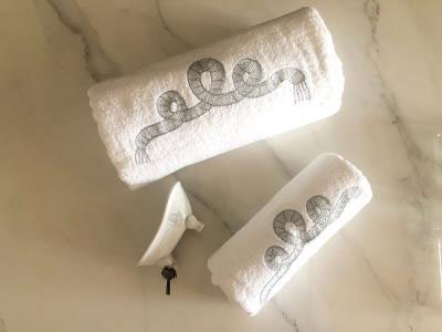 Silver Rope Set of 2 Towels