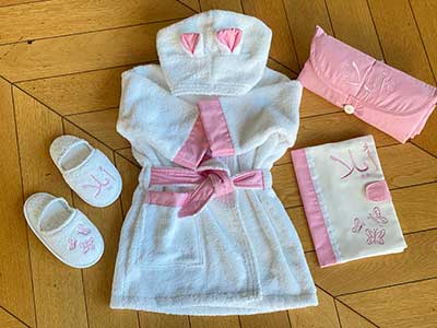 baby embroidered set