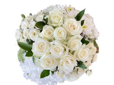 Joy White Flowers Arrangement | Mother