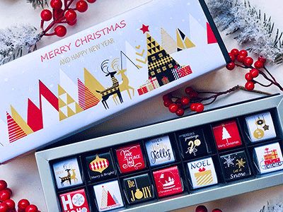 Oh deer christmas chocolate mixed flavours box 