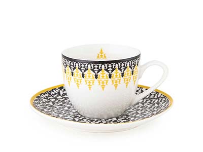 Cup and saucer SAFRA 90 ml - 4 Sets