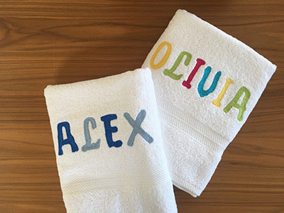 Embroidered Name Towel | Bathroom Accessories