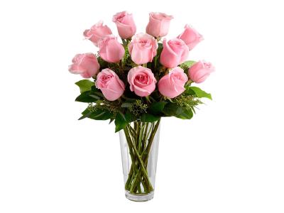 Pink Roses Bouquet-One Dozen