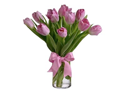 Pink Tulip Bouquet (10) | giftonclick