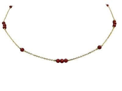 Coral Red Choker