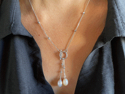 Twin Natural Pearl Necklace