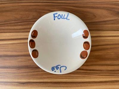 Hand Painted Foul Plate