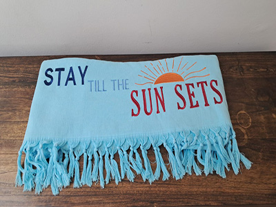 Stay Till The Sun Sets Towel 