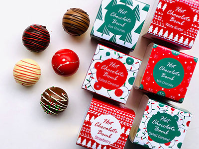 Christmas Hot chocolate bomb one flavour 
