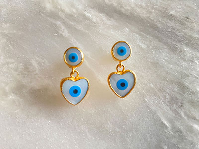 Eye Hearts Earrings|Women Accessories