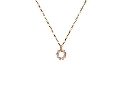 Flower Diamond Necklace|Giftonclick