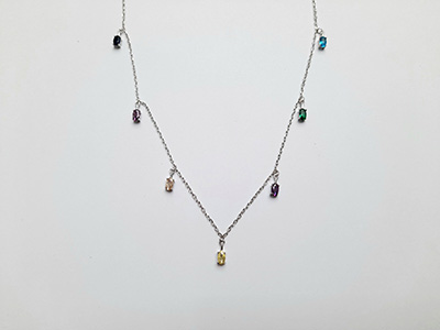 Colored Gems necklace