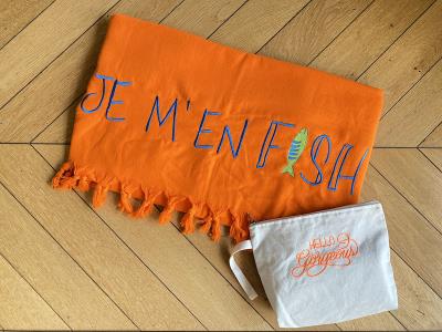 The Orange Towel & Pouch Giftbox