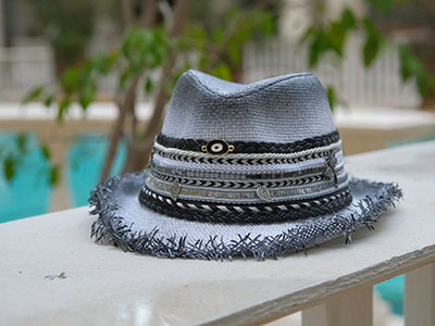 Shaded Grey Straw Hat|Women Accessories