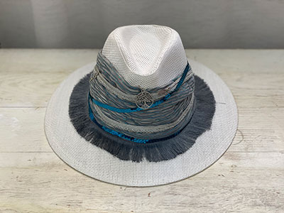 Grey Straw Hat|Giftonclick