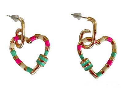Colorful Heart Earrings | Birthday Present