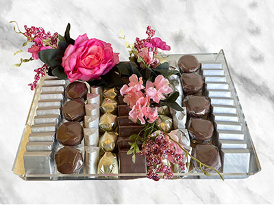 Live By Love Chocolate Tray|Chocolate Arrangement