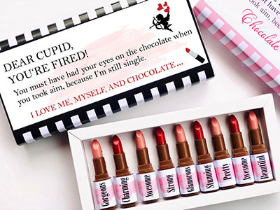 I Love Me Lipstick Chocolate Box