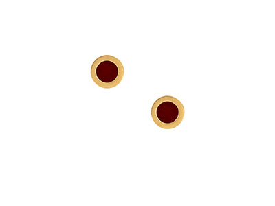 Maroon Round Earrings/Giftonclick