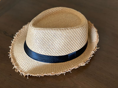 Men Beige Straw Summer Hat
