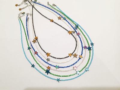 Metallic Star Necklaces