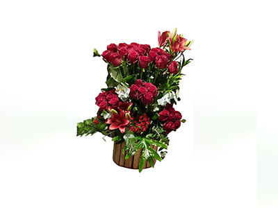 Red Flowery Basket|Giftonclick