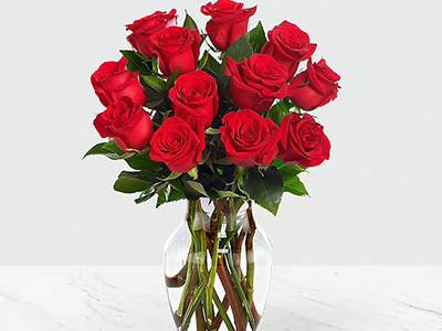 12 red roses bouquet | giftonclick