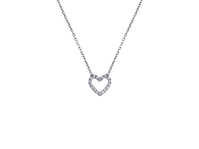 Diamond Heart Necklace|Giftonclick